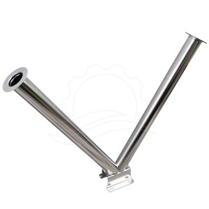 Support de lances double sur pied type V 60mm (avec base)