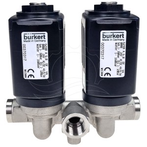 Électrovanne Bürkert 6240 1-160bar G3/8'' DF VA 24V AC/DC