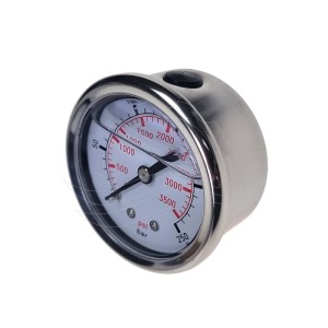 Manomètre à glycérine 0-250bar 50mm (raccord arrière)