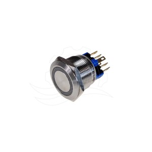 Bouton Onpow GQ22 24V bleu