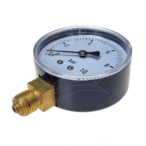 Manomètre 0-10bar 63mm (raccord inférieur)