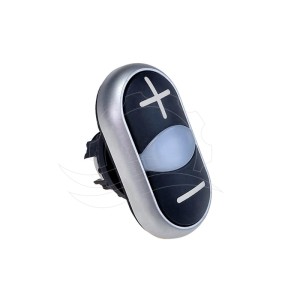 Actionneur bouton +/- Eaton M22‑DDL‑S‑X4/X5 noir