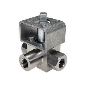 Robinet à boisseau sphérique 3 voies HB3 G1/4'' PTFE