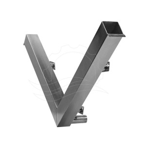 Porte-lance double latéral type V 70x70mm